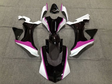 Mejores Carenados Moto Yamaha YZF 1000 R1 2015-2019 - Blanco Negro Brillante Rosa