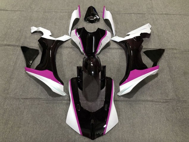 Mejores Carenados Moto Yamaha YZF 1000 R1 2015-2019 - Blanco Negro Brillante Rosa
