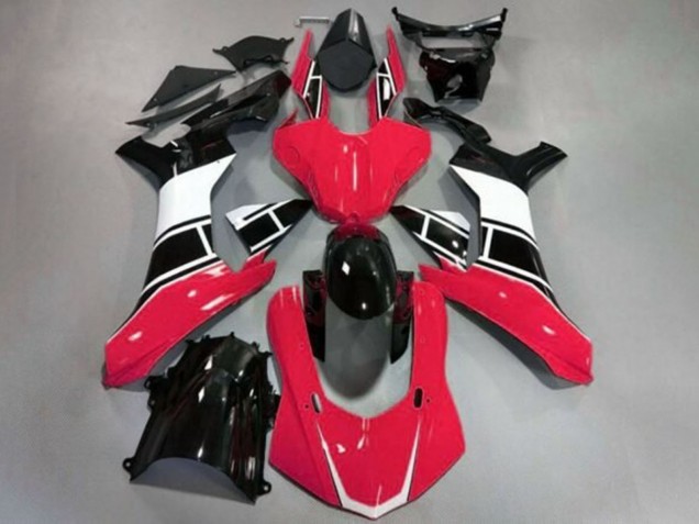Mejores Carenado Moto Yamaha YZF 1000 R1 2015-2019 - Rojo Blanco Negro Brillante