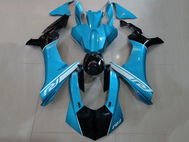 Mejores Carenados Moto Yamaha YZF 1000 R1 2015-2019 - Azul Plata Negro Brillante