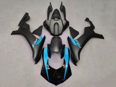 Mejores Carenados Moto Yamaha YZF 1000 R1 2015-2019 - Negro Mate Negro Brillante Azul Claro