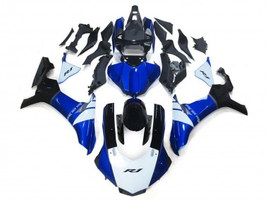 Mejores Carenados Moto Yamaha YZF 1000 R1 2015-2019 - Blanco Azul Negro