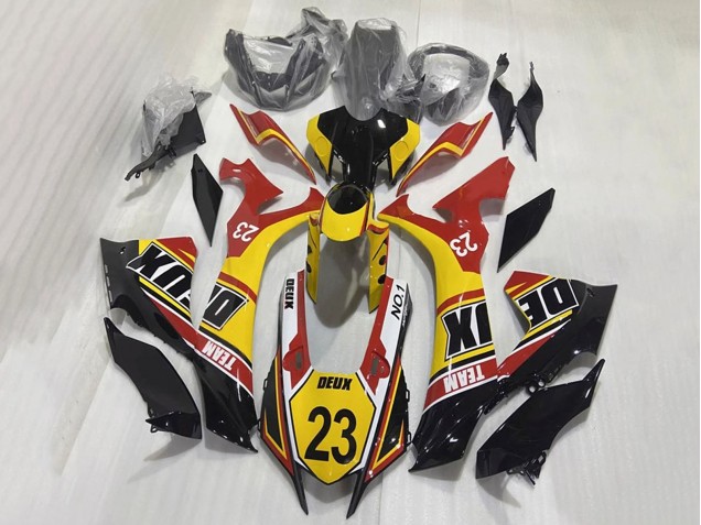 Mejores Carenados Moto Yamaha YZF 1000 R1 2020-2025 - Blanco Amarillo Rojo Negro