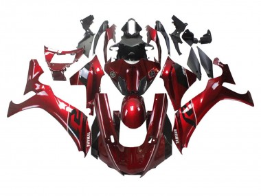Mejores Carenados Moto Yamaha YZF 1000 R1 2020-2025 - Rojo Blanco Negro Raya