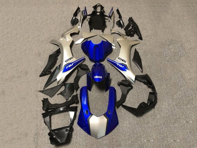Mejores Carenados Moto Yamaha YZF 1000 R1 2020-2025 - Plata Azul Negro Brillante