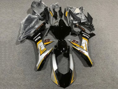 Mejores Carenados Moto Yamaha YZF 1000 R1 2020-2025 - Plata Amarillo Negro Brillante
