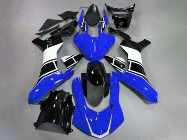Mejores Carenados Moto Yamaha YZF 1000 R1 2020-2025 - Azul Blanco Negro Brillante