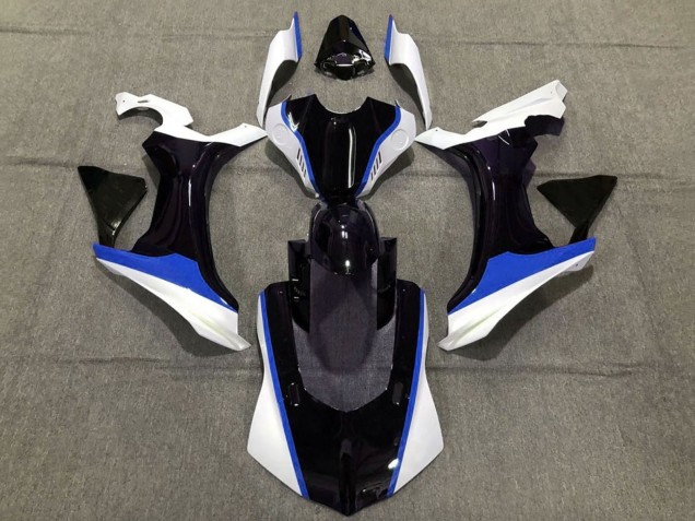 Mejores Carenados Moto Yamaha YZF 1000 R1 2020-2025 - Blanco Azul Negro Brillante