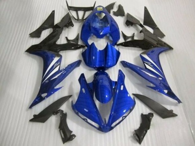 Mejores Carenado Moto Yamaha YZF 1000 R1 2004-2006 - Azul Blanco Negro Brillante