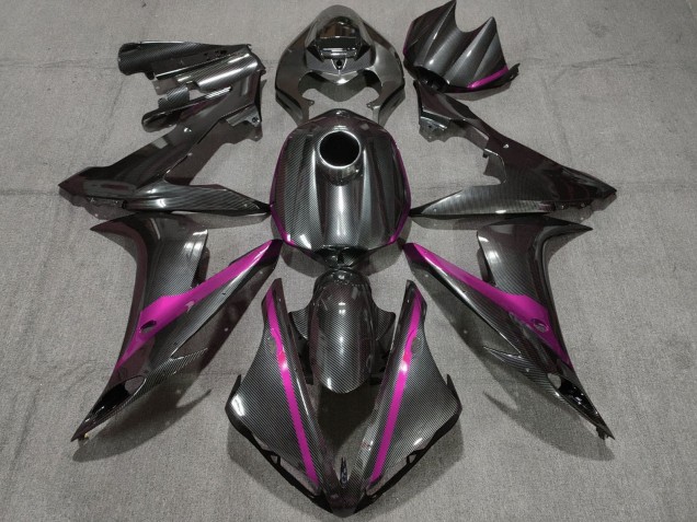 Mejores Carenados Moto Yamaha YZF 1000 R1 2004-2006 - FibraCarbono Estilo Rosa