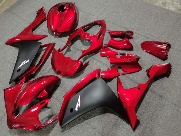 Mejores Carenados Moto Yamaha YZF 1000 R1 2004-2006 - Rojo Negro Mate