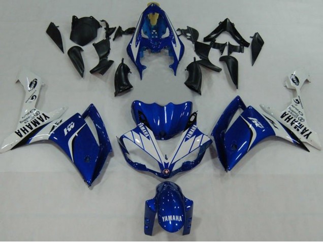 Mejores Carenados Moto Yamaha YZF 1000 R1 2007-2008 - Azul Blanco Negro M1