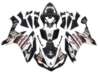 Mejores Carenados Moto Yamaha YZF 1000 R1 2007-2008 - Blanco Rojo Negro Volvo Fimer Yamalube Sterilgarda