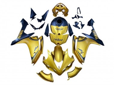 Mejores Carenados Moto Yamaha YZF 1000 R1 2007-2008 - Oro Azul
