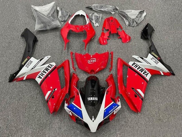 Mejores Carenados Moto Yamaha YZF 1000 R1 2007-2008 - Rojo Blanco Azul Negro