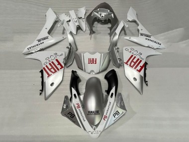 Mejores Carenados Moto Yamaha YZF 1000 R1 2007-2008 - Plata Blanco Rojo Fiat
