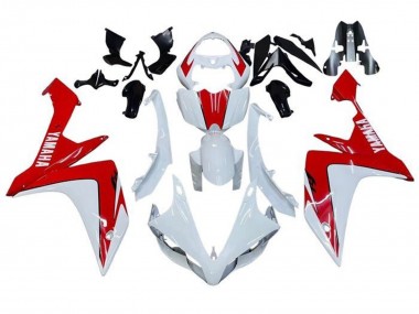 Mejores Carenados Moto Yamaha YZF 1000 R1 2007-2008 - Blanco Rojo