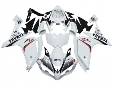 Mejores Carenados Moto Yamaha YZF 1000 R1 2007-2008 - Blanco Rojo Negro Raya M1