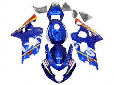 Mejores Carenados Moto Suzuki GSXR 600 / GSXR 750 2004-2005 - Azul Blanco Amarillo Rojo