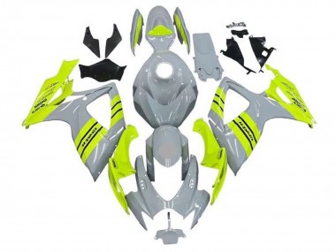 Mejores Carenados Moto Suzuki GSXR 600 / GSXR 750 2006-2007 - Gris Neon Amarillo