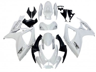Mejores Carenados Moto Suzuki GSXR 600 / GSXR 750 2006-2007 - Blanco Negro