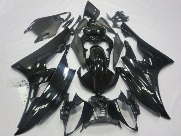 Mejores Carenados Moto Yamaha YZF R6 2006-2007 - Negro Brillante Negro Mate