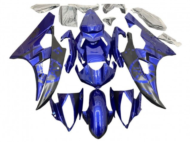 Mejores Carenados Moto Yamaha YZF R6 2006-2007 - Azul Negro Mate