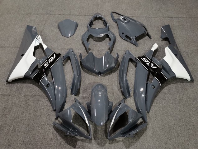 Mejores Carenados Moto Yamaha YZF R6 2006-2007 - Nardo Gris Blanco Negro