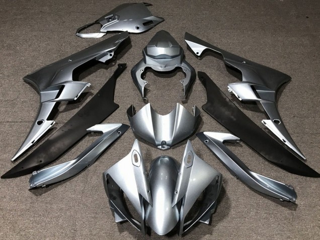 Mejores Carenados Moto Yamaha YZF R6 2006-2007 - Plata Negro Mate