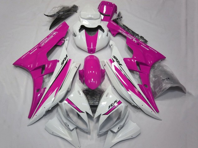 Mejores Carenados Moto Yamaha YZF R6 2006-2007 - Blanco Rosa