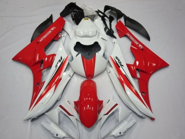 Mejores Carenados Moto Yamaha YZF R6 2006-2007 - Blanco Rojo