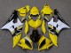 Mejores Carenados Moto Yamaha YZF R6 2006-2007 - Amarillo Blanco Negro Brillante Motul Michelin