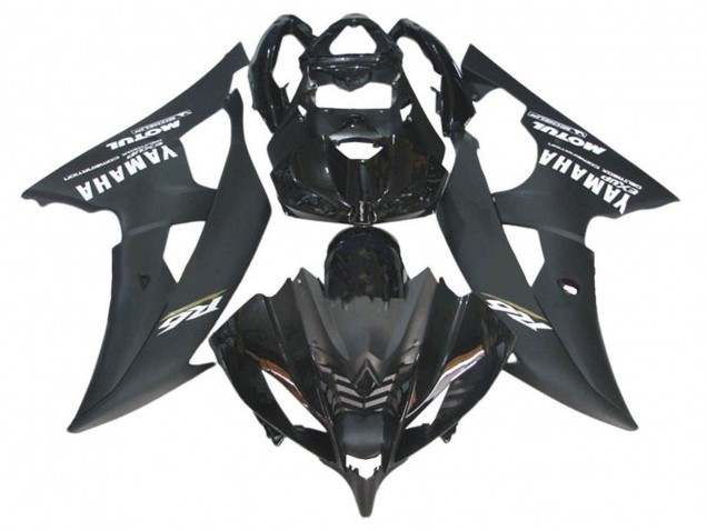 Mejores Carenados Moto Yamaha YZF R6 2008-2016 - Negro Brillante Negro Mate Blanco