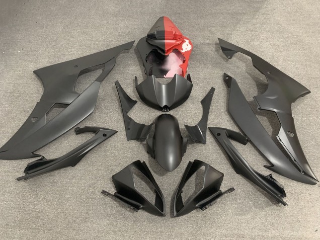 Mejores Carenados Moto Yamaha YZF R6 2008-2016 - Rojo Negro Mate