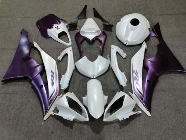 Mejores Carenado Moto Yamaha YZF R6 2008-2016 - Blanco Púrpura