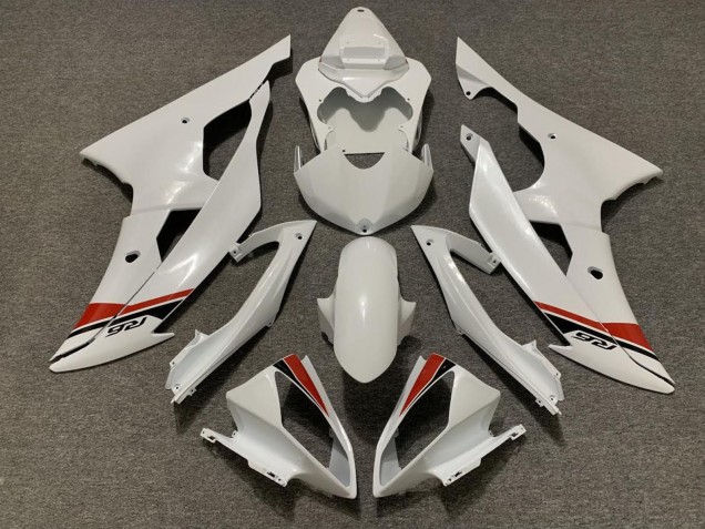 Mejores Kits Carenados Moto Yamaha YZF R6 2008-2016 - Blanco Perla Rojo
