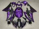 Mejores Carenado Moto Yamaha YZF R6 2008-2016 - Púrpura Negro Mate