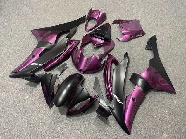 Mejores Carenados Moto Yamaha YZF R6 2008-2016 - Púrpura Negro Mate