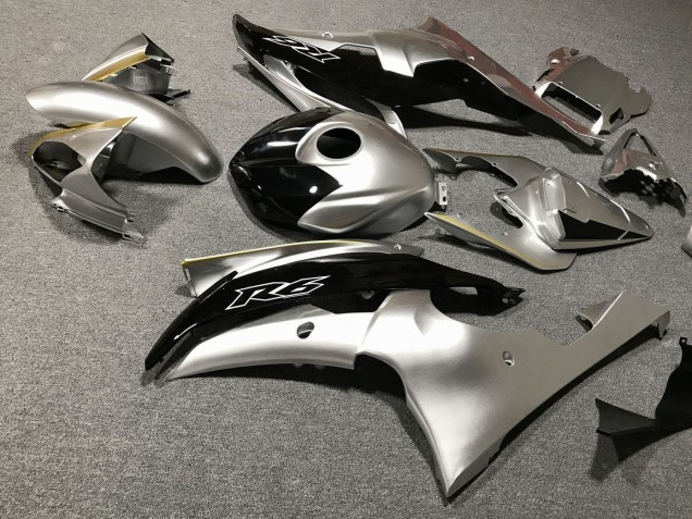 Mejores Carenados Moto Yamaha YZF R6 2008-2016 - Plata Oro Negro