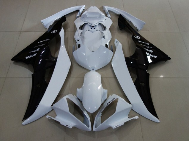 Mejores Carenados Moto Yamaha YZF R6 2008-2016 - Blanco Negro Brillante