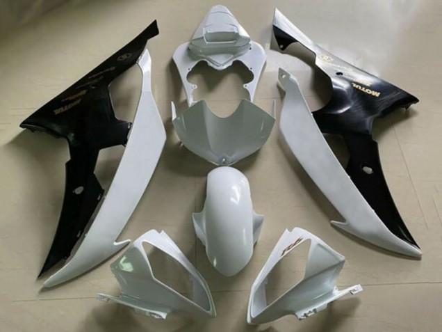 Mejores Carenados Moto Yamaha YZF R6 2008-2016 - Blanco Negro