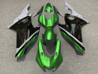 Mejores Carenados Moto Yamaha YZF R6 2017-2023 - Gris Verde Negro Brillante