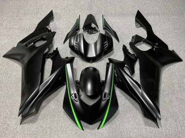 Mejores Carenados Moto Yamaha YZF R6 2017-2023 - Negro Mate Verde