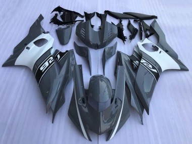 Mejores Carenados Moto Yamaha YZF R6 2017-2023 - Nardo Gris Oscuro Blanco Negro