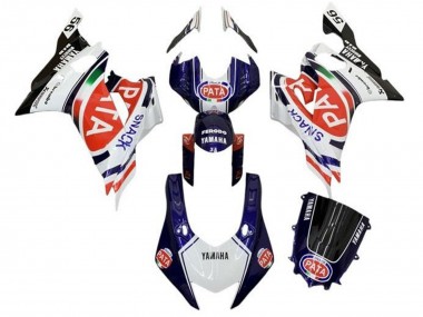 Mejores Carenados Moto Yamaha YZF R6 2017-2023 - Blanco Azul Rojo Negro Pata