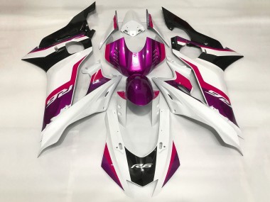 Mejores Carenados Moto Yamaha YZF R6 2017-2023 - Blanco Rojo Púrpura Negro