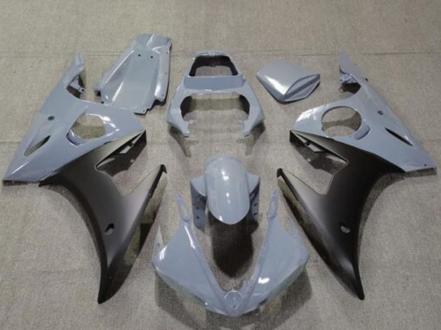 Mejores Carenados Moto Yamaha YZF R6 2005 - Nardo Gris Negro Mate