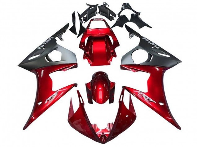 Mejores Carenados Moto Yamaha YZF R6 2003-2004 - Rojo Negro Mate