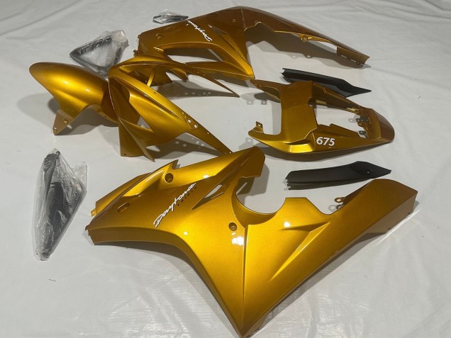 Mejores Carenados Moto Triumph Daytona 675 Triple 2006-2008 - Oro Metalizado