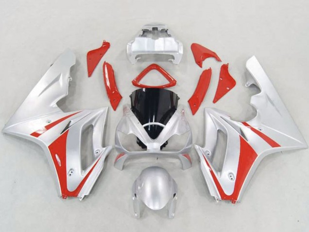 Mejores Carenados Moto Triumph Daytona 675 Triple 2006-2008 - Plata Rojo